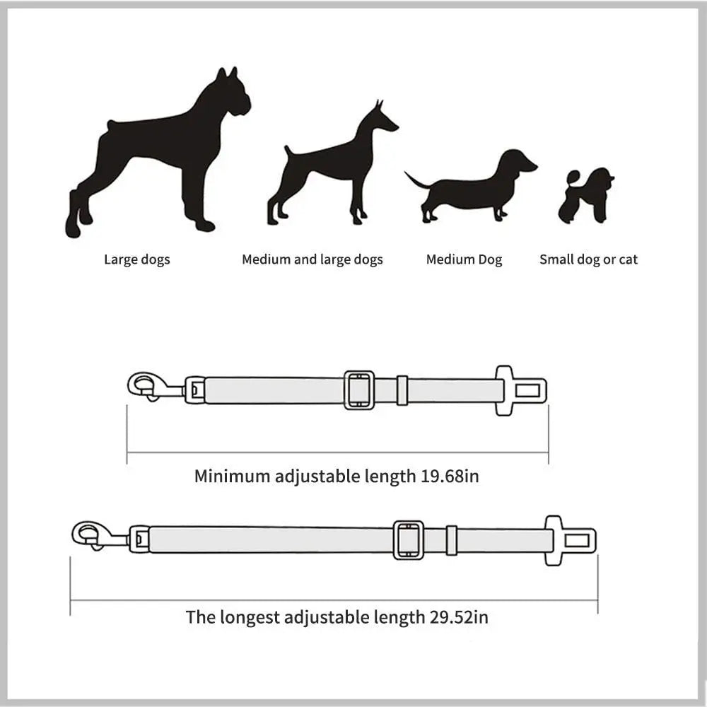 Adjustable Dog Car Seatbelt