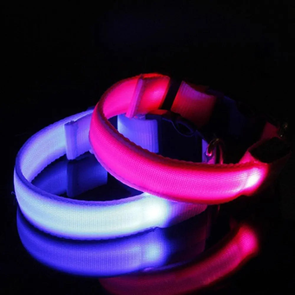 Glowing LED Dog Anti-lost Collar For Small Medium & Large Dogs