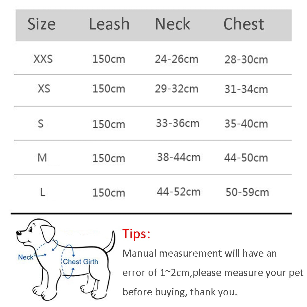 Dog Harness Leash Set for Small Dogs Adjustable Puppy Cat Harness Vest