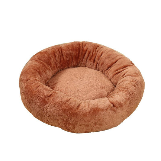 Dog Bed Nest Round Washable Pets Bed Winter Sleeping Plush Dog