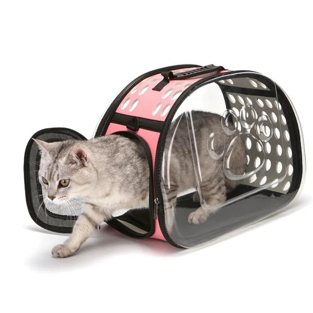 Breathable Transparent Cat Travel Bag