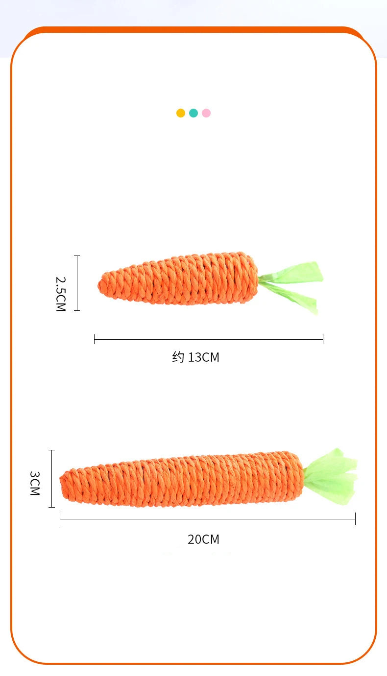 Carrot Chew Toy for Cats