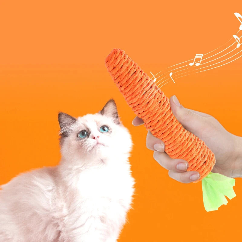 Carrot Chew Toy for Cats