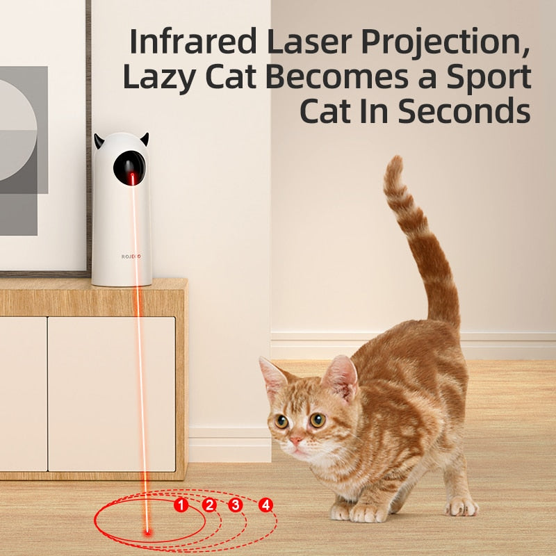 Automatic Cat Toys Interactive Smart Teasing Pet LED Laser Indoor Cat