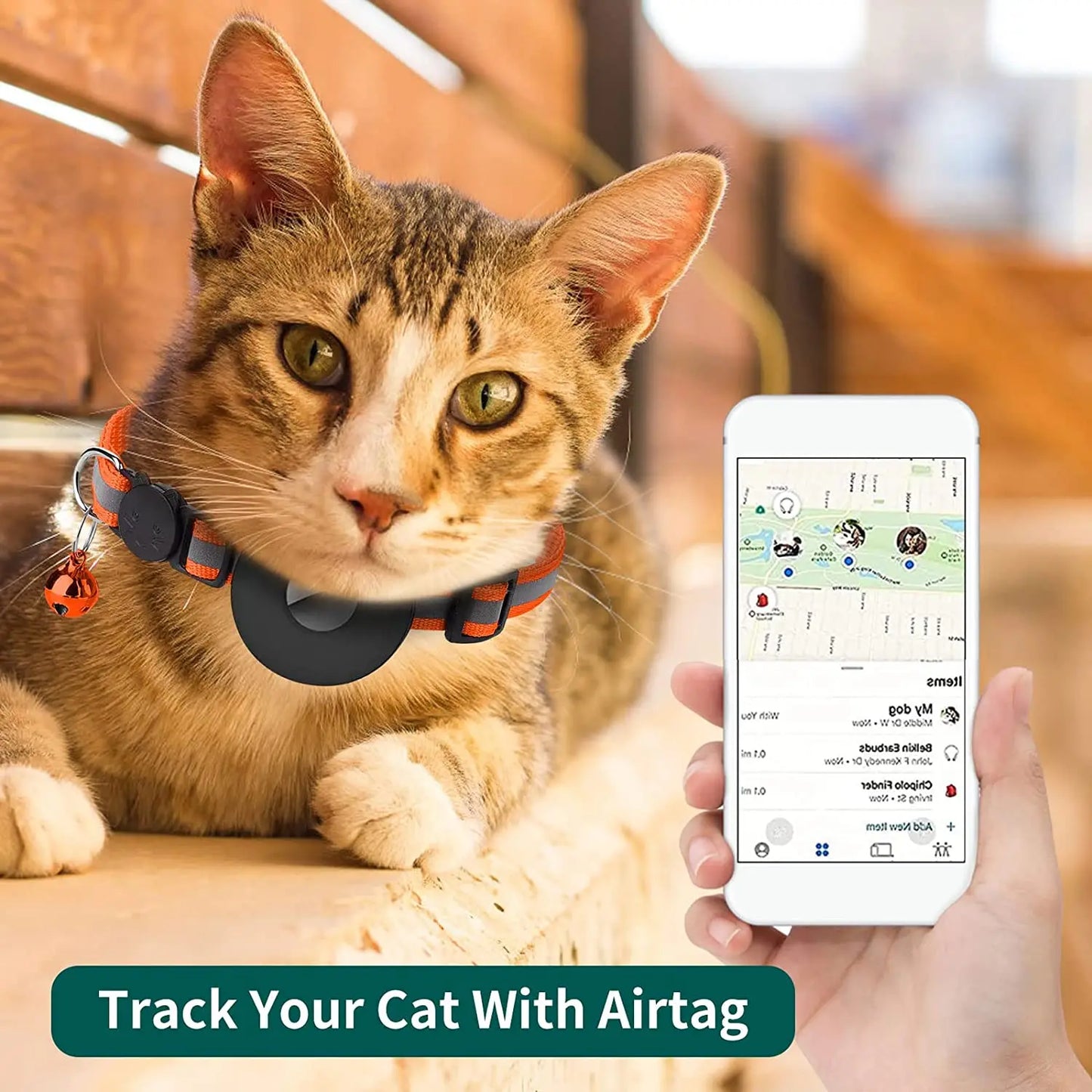 Airtag Reflective Cat Collar (Case Only)