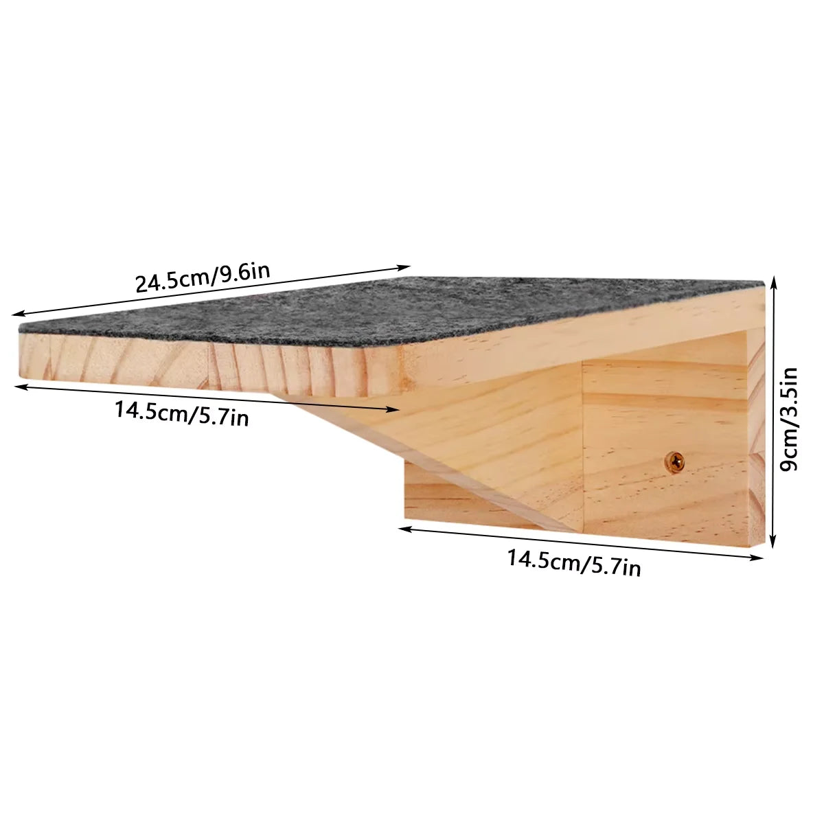 Soft Cushioned Wall Mounted Indoor Shelves For Cats