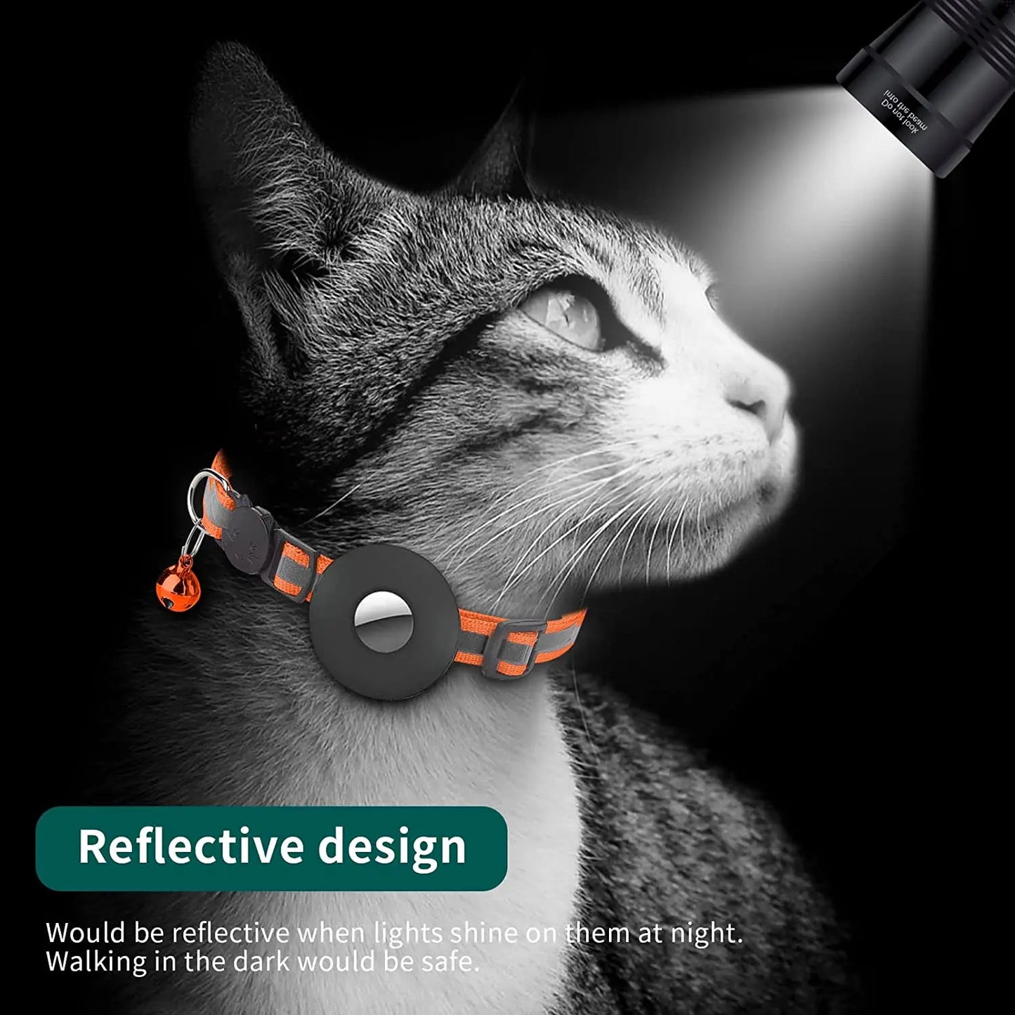 Airtag Reflective Cat Collar (Case Only)