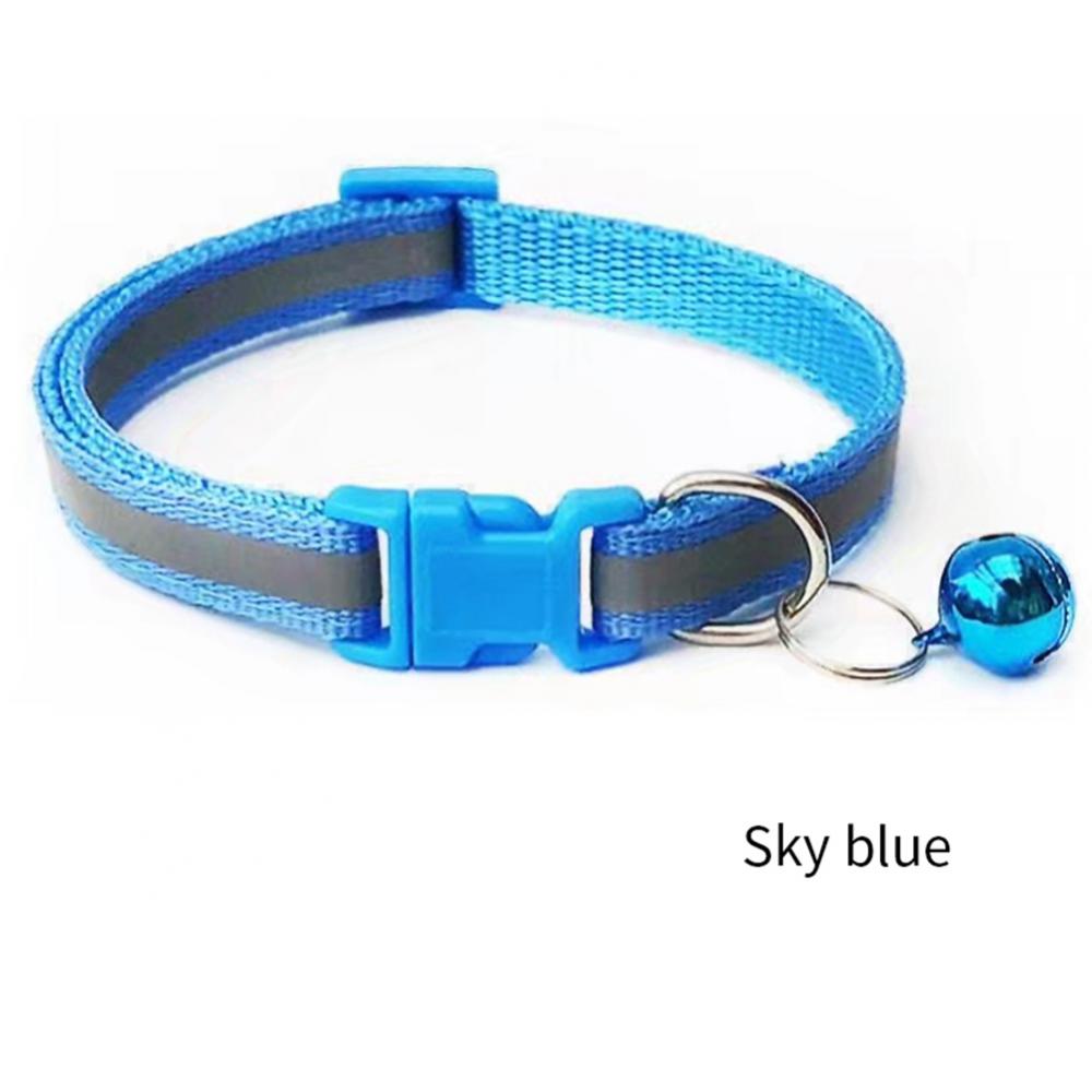 Reflective Breakaway Cat Collar Neck Ring Necklace Bell Pet Supplies