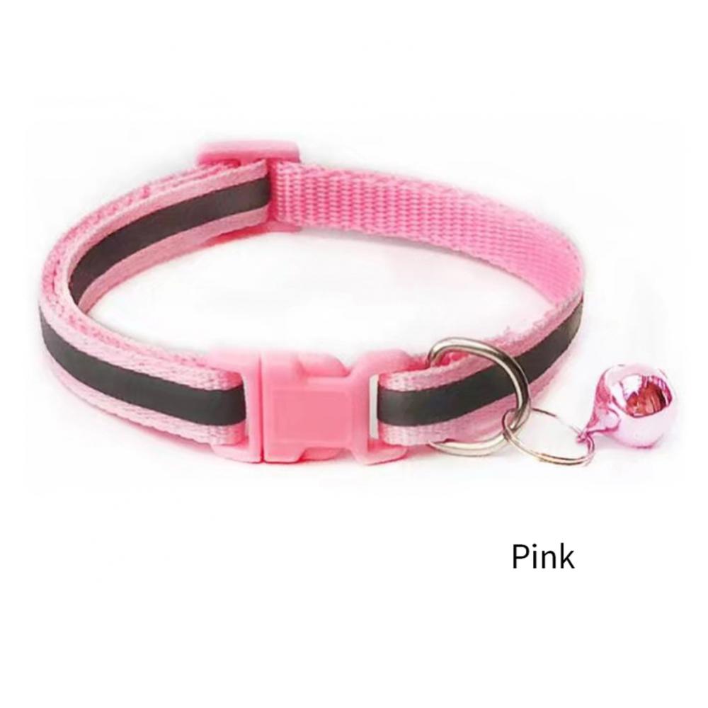 Reflective Breakaway Cat Collar Neck Ring Necklace Bell Pet Supplies