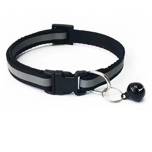 Reflective Breakaway Cat Collar Neck Ring Necklace Bell Pet Supplies