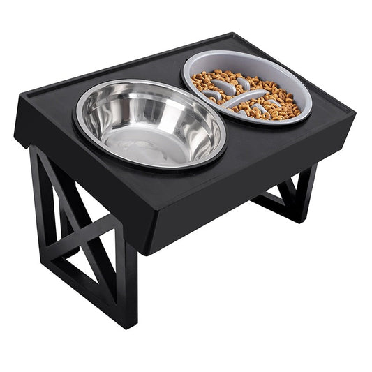 Elevated Dog Bowls 3 Adjustable Heights Raised Dog Food Water Bowl