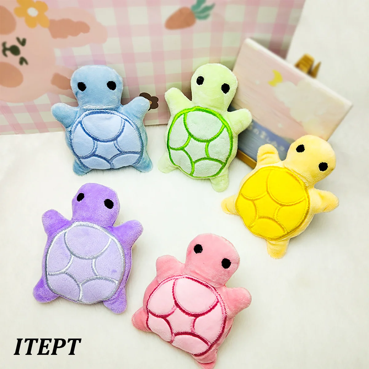 Mini cute turtle dog plush toy