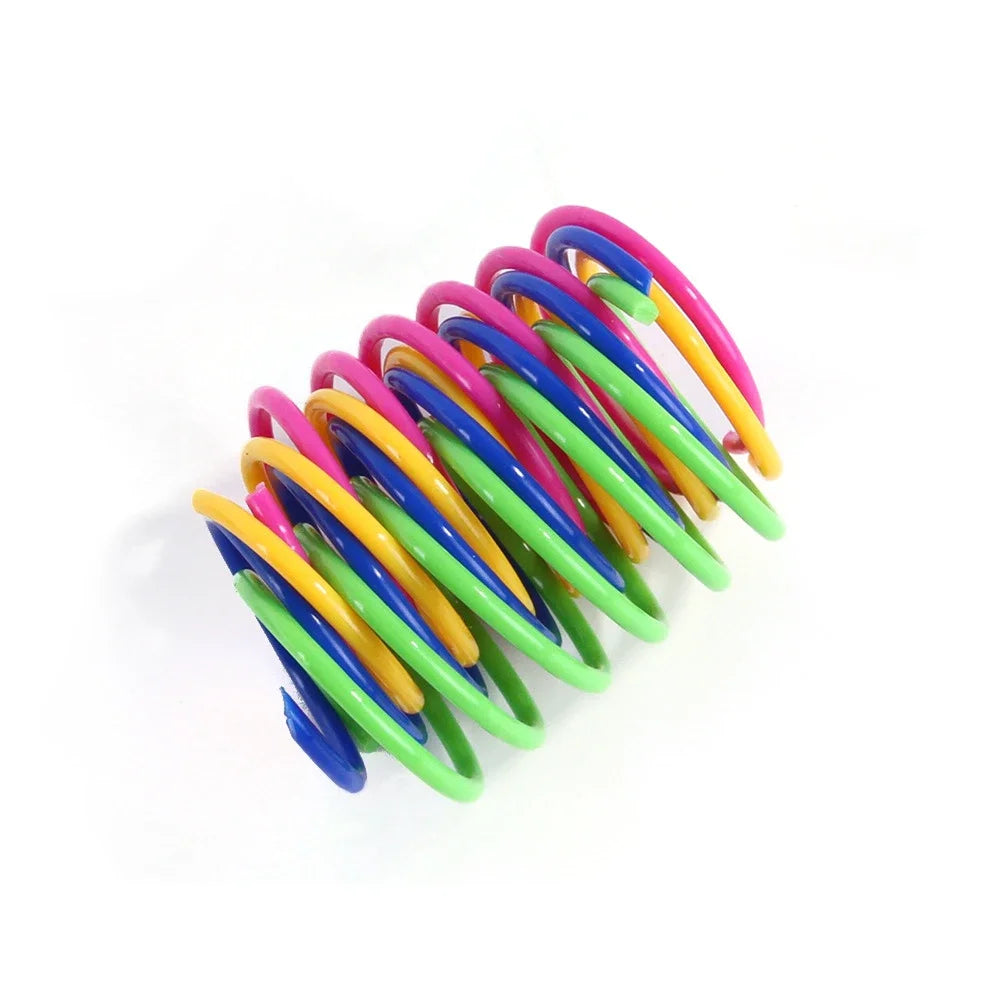 4/8/16/20pcs Colourful Springs Cat Pet Toy