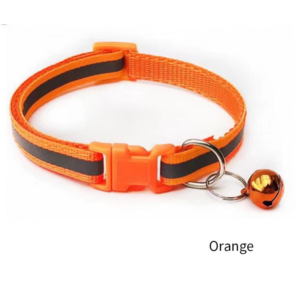 Reflective Breakaway Cat Collar Neck Ring Necklace Bell Pet Supplies