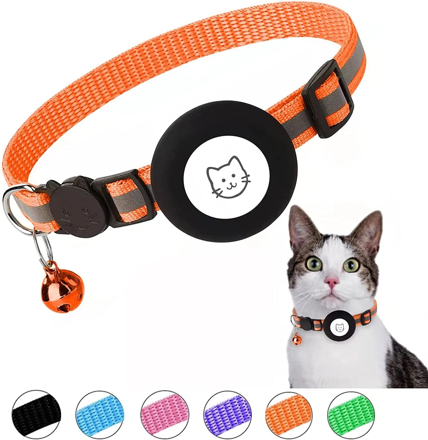 Airtag Reflective Cat Collar (Case Only)