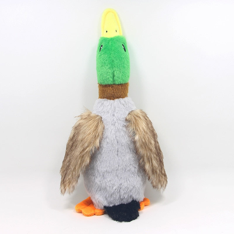 Cute Plush Duck Sound Pet Toy Animal Squeak Dog Toy Cleaning Tooth