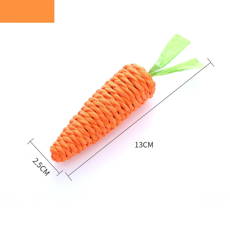 Carrot Chew Toy for Cats