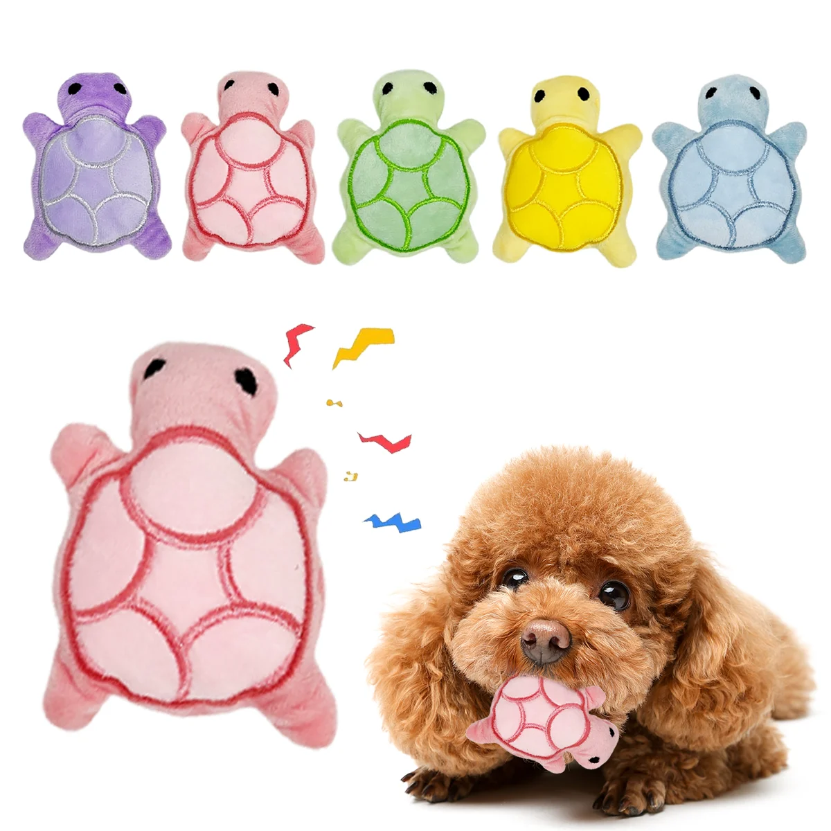 Mini cute turtle dog plush toy