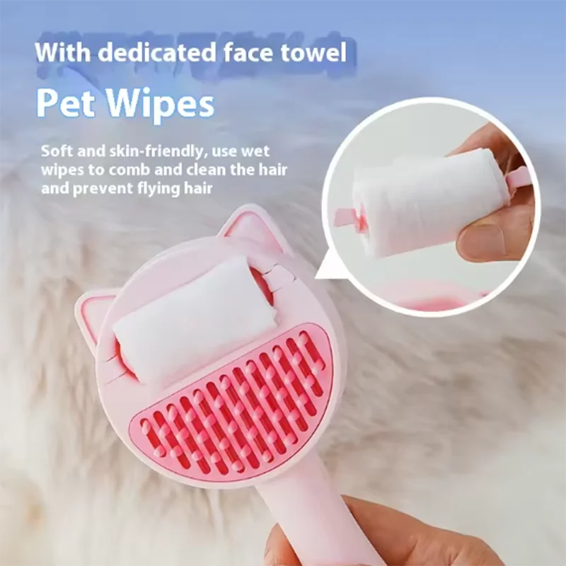 Pet Steam Massage Brush Dog Comb Soft Round Head Hair Removal Comb Safe for Cats And Dogs Universal Grooming