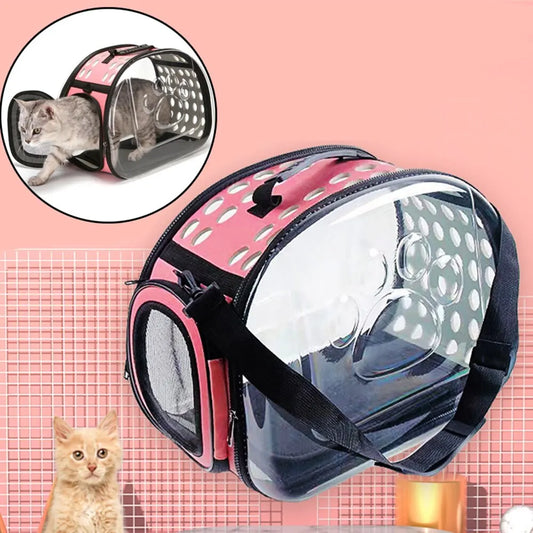 Breathable Transparent Cat Travel Bag