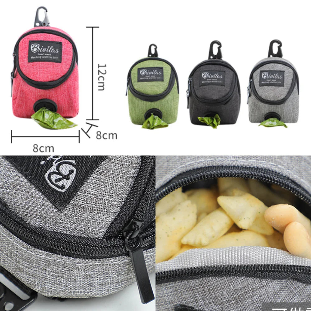 Portable Small Dog Treat Bag & Poop Bag