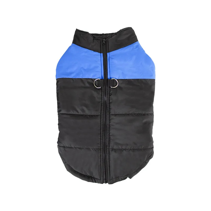 Winter Zipper Vest Jacket For Large Dogs, Waterproof Coat , Cotton Padded & Windproof.