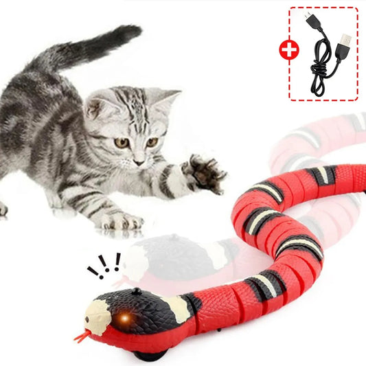 Smart Sensing Interactive Snake Toy For Pets