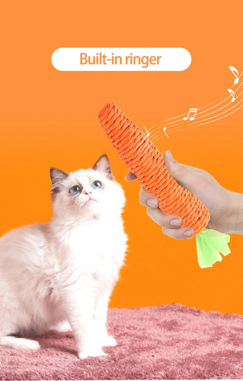 Carrot Chew Toy for Cats