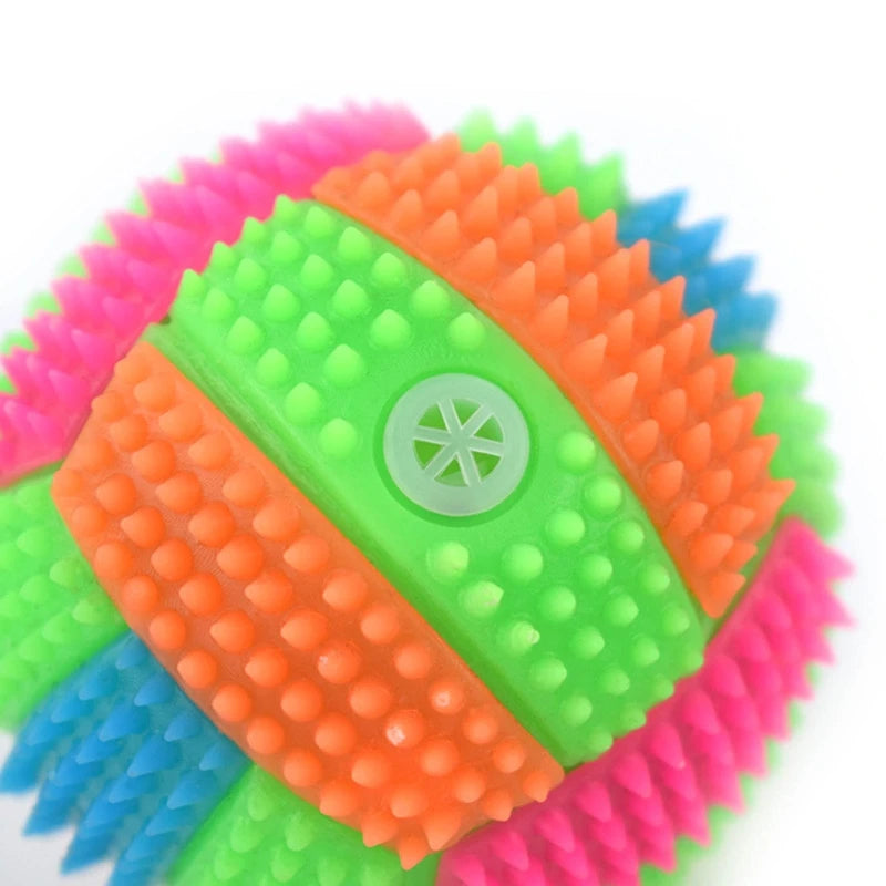 Dog Squeak Glowing Ball