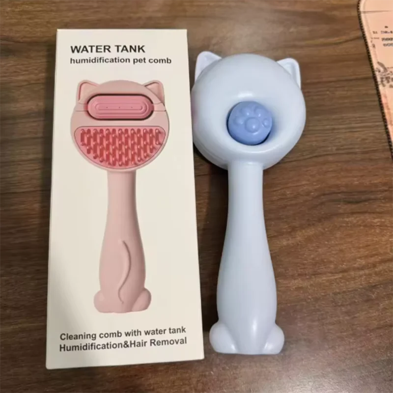 Pet Steam Massage Brush Dog Comb Soft Round Head Hair Removal Comb Safe for Cats And Dogs Universal Grooming