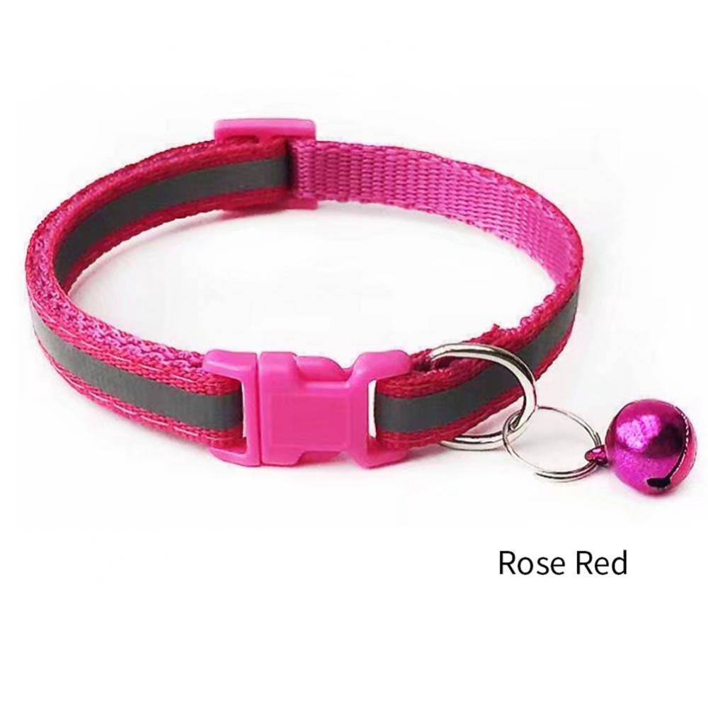 Reflective Breakaway Cat Collar Neck Ring Necklace Bell Pet Supplies