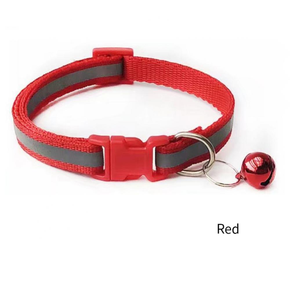 Reflective Breakaway Cat Collar Neck Ring Necklace Bell Pet Supplies