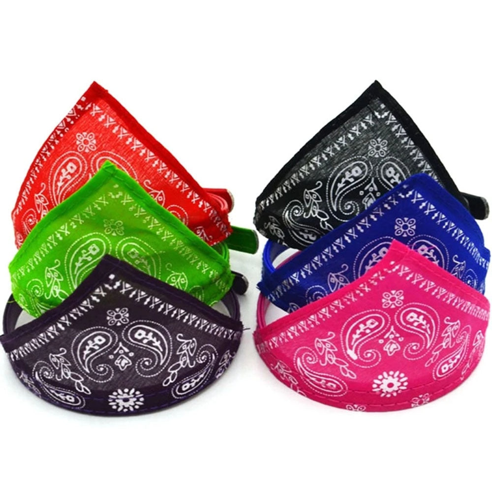 Adjustable Pet Puppy Cat Scarf Bandana Collar Neck Scarf For Small Dogs