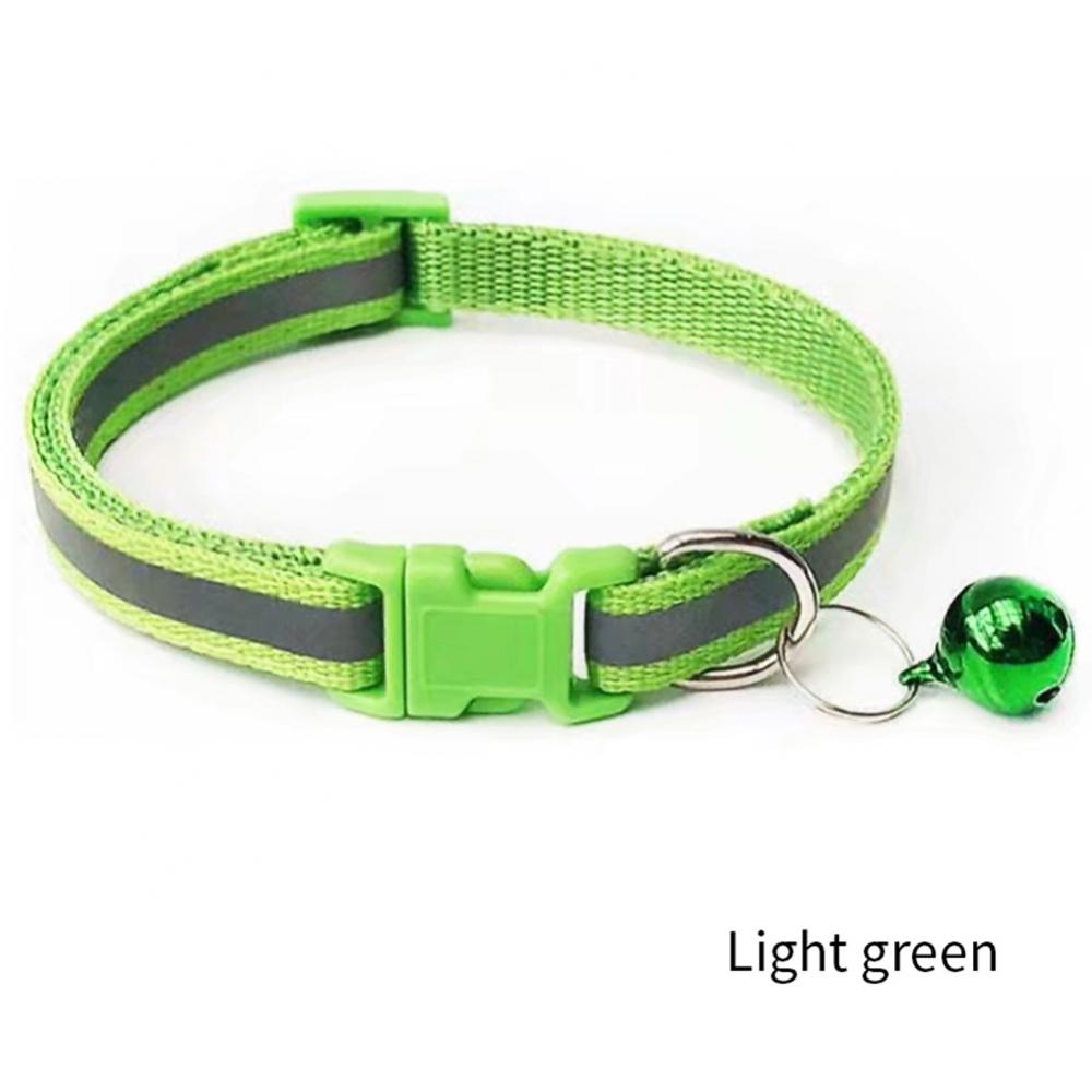 Reflective Breakaway Cat Collar Neck Ring Necklace Bell Pet Supplies