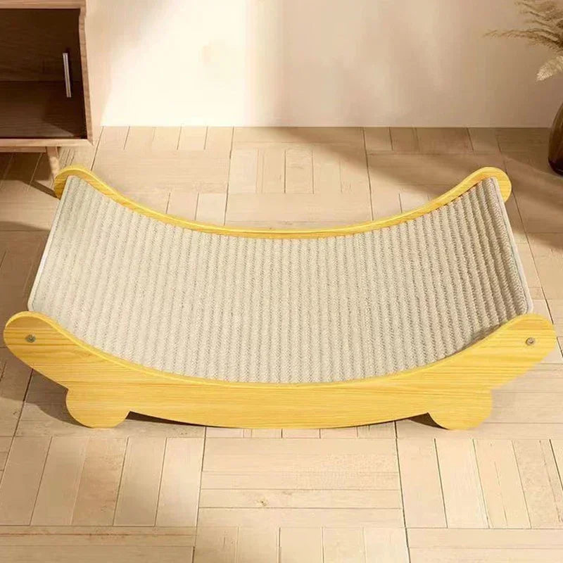Wooden cat scratching pad