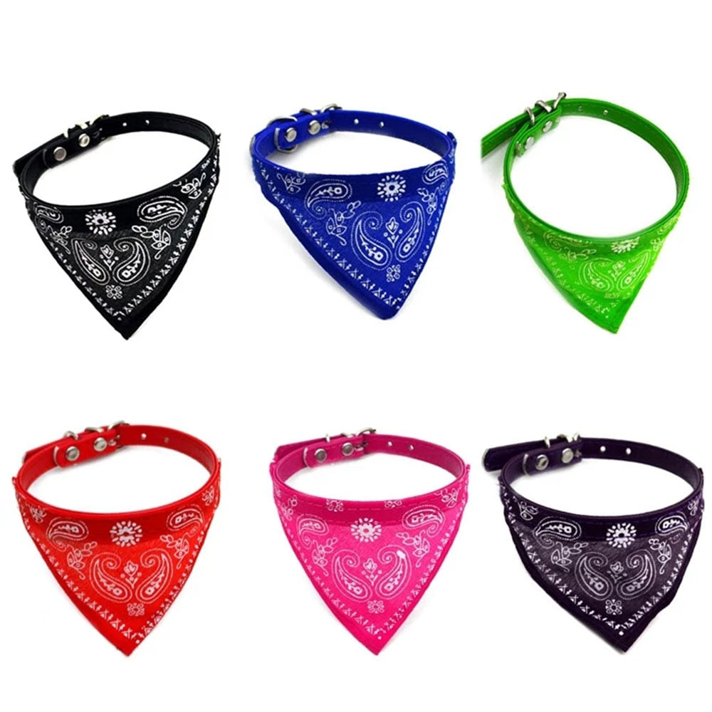 Adjustable Pet Puppy Cat Scarf Bandana Collar Neck Scarf For Small Dogs