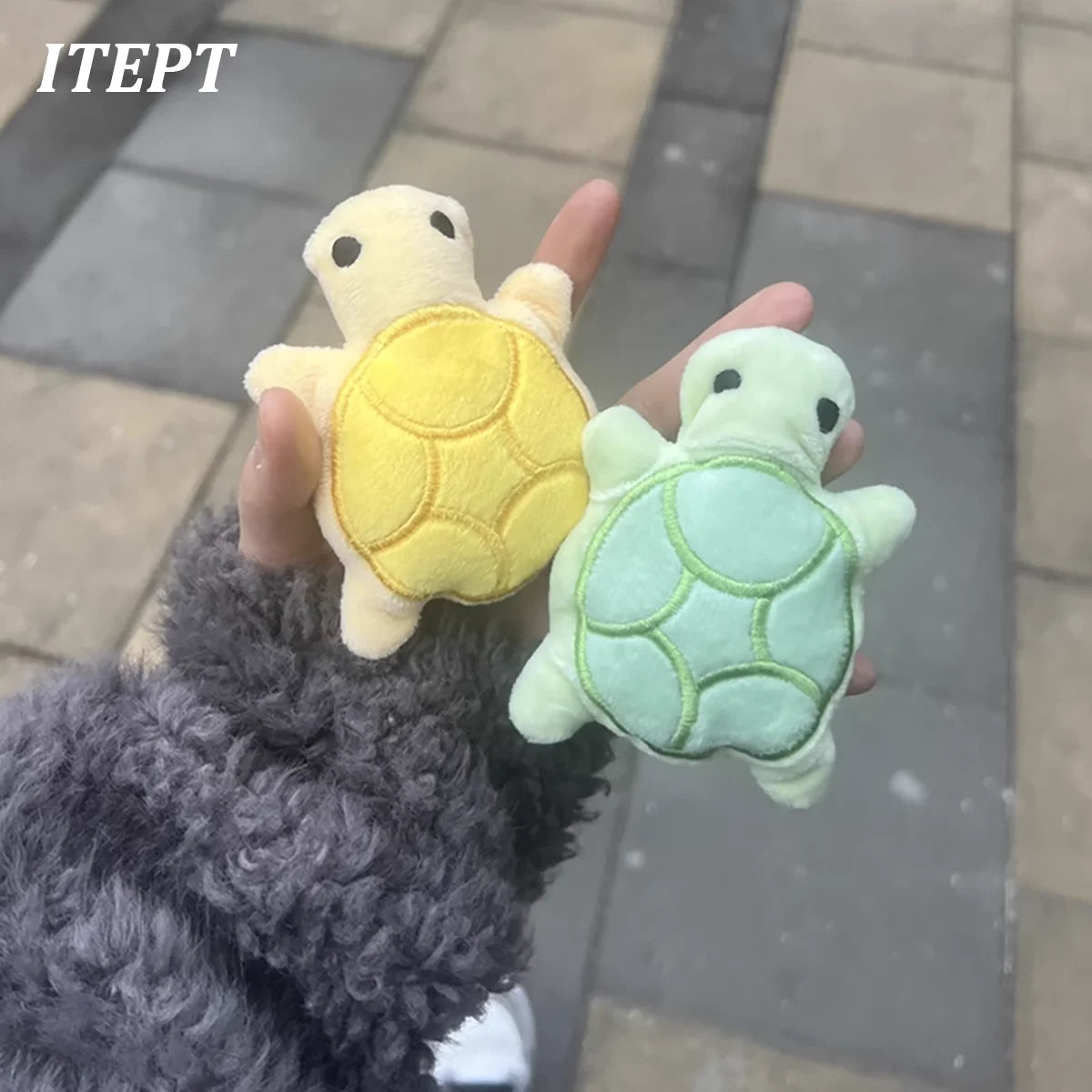 Mini cute turtle dog plush toy