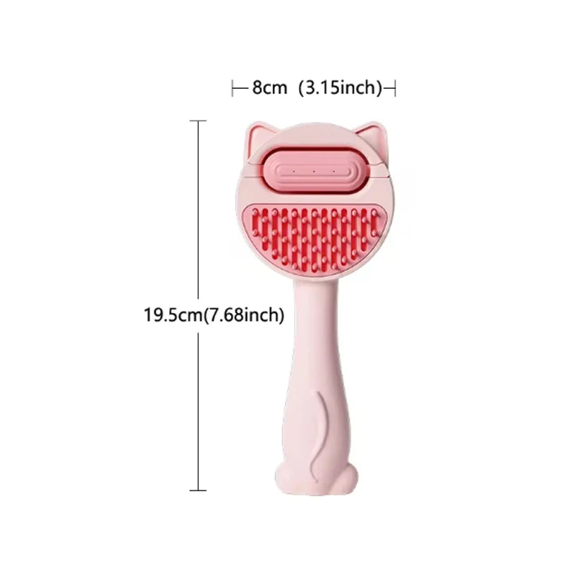 Pet Steam Massage Brush Dog Comb Soft Round Head Hair Removal Comb Safe for Cats And Dogs Universal Grooming