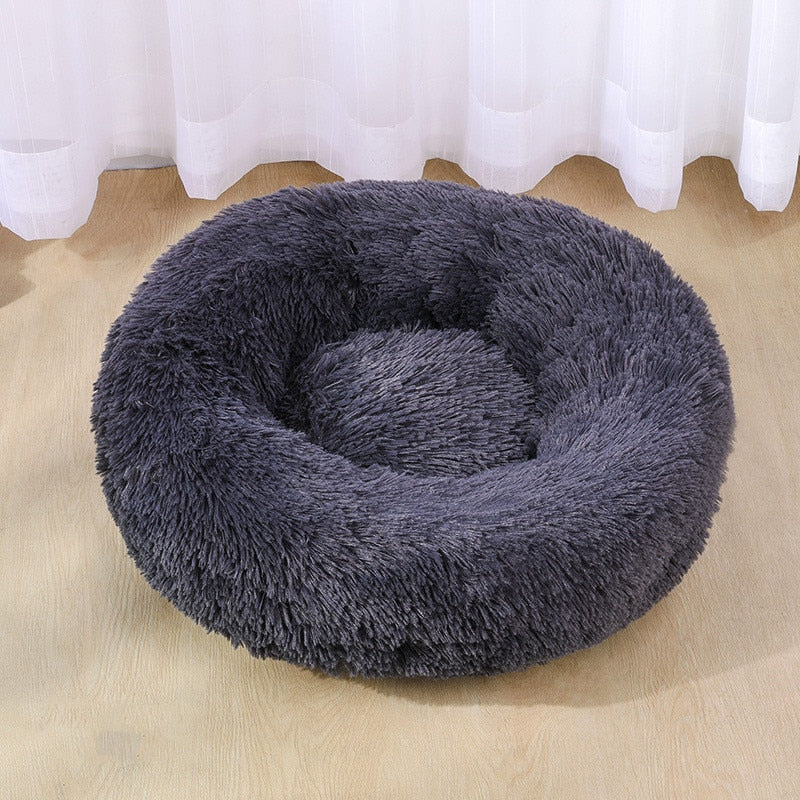 Super Soft Pet Dog Cat Bed Plush Full Size Washable Calm Bed