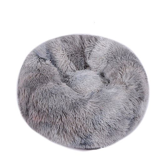 Pet Cat Bed Cushion Comfortable Donut Round Plush Kennel Pet