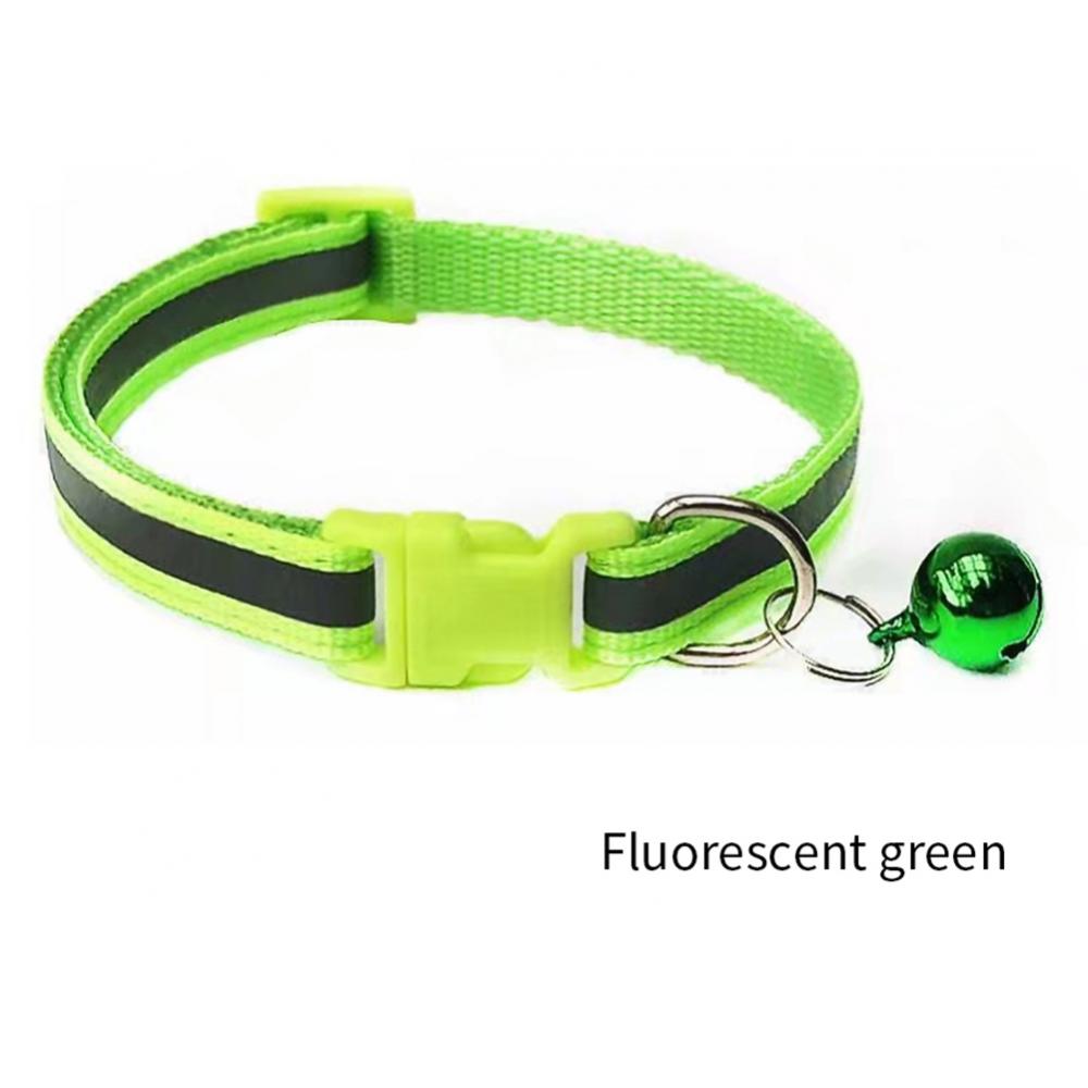 Reflective Breakaway Cat Collar Neck Ring Necklace Bell Pet Supplies