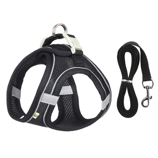 Dog Harness Leash Set for Small Dogs Adjustable Puppy Cat Harness Vest