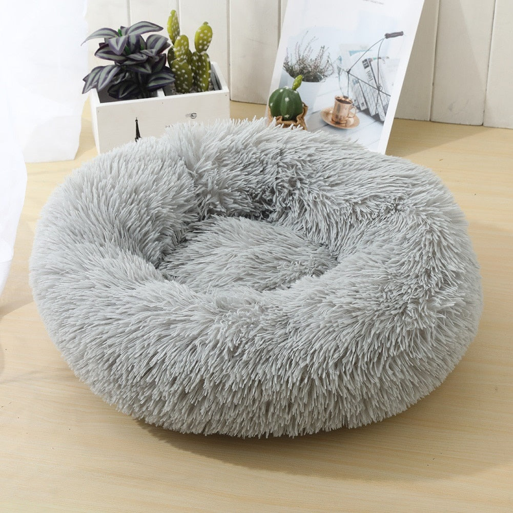 Super Soft Pet Dog Cat Bed Plush Full Size Washable Calm Bed