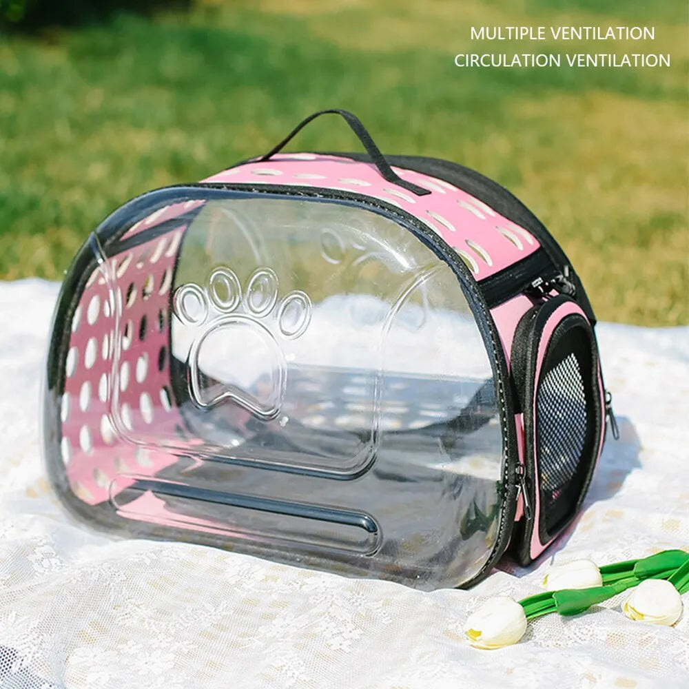 Breathable Transparent Cat Travel Bag