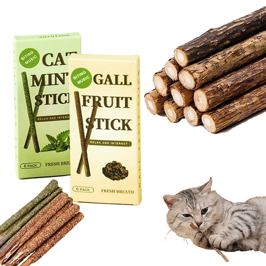 Teeth Grinding Mint sticks for Cats