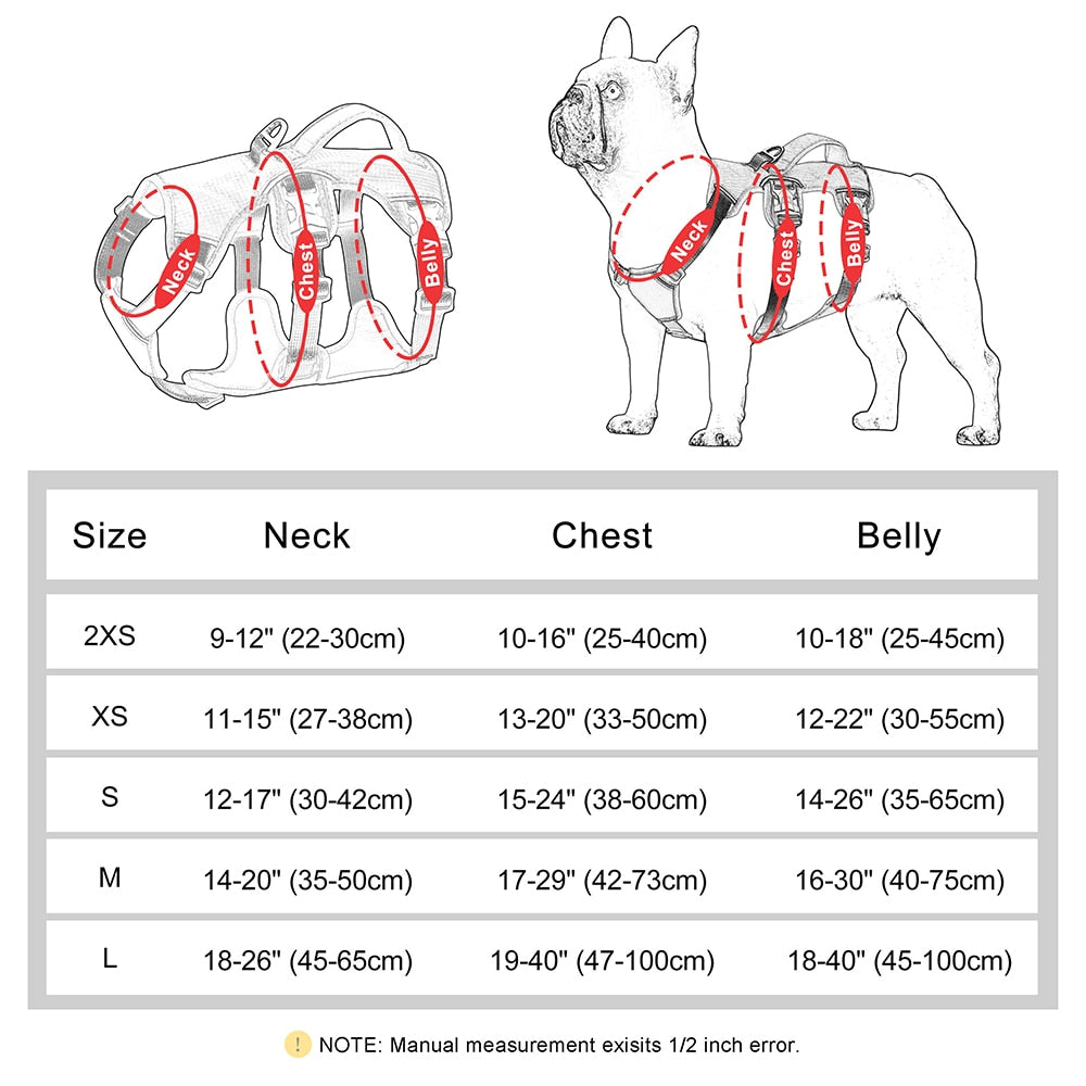 No Pull Small Medium Large Big Dog Harness Vest Nylon Adjustable