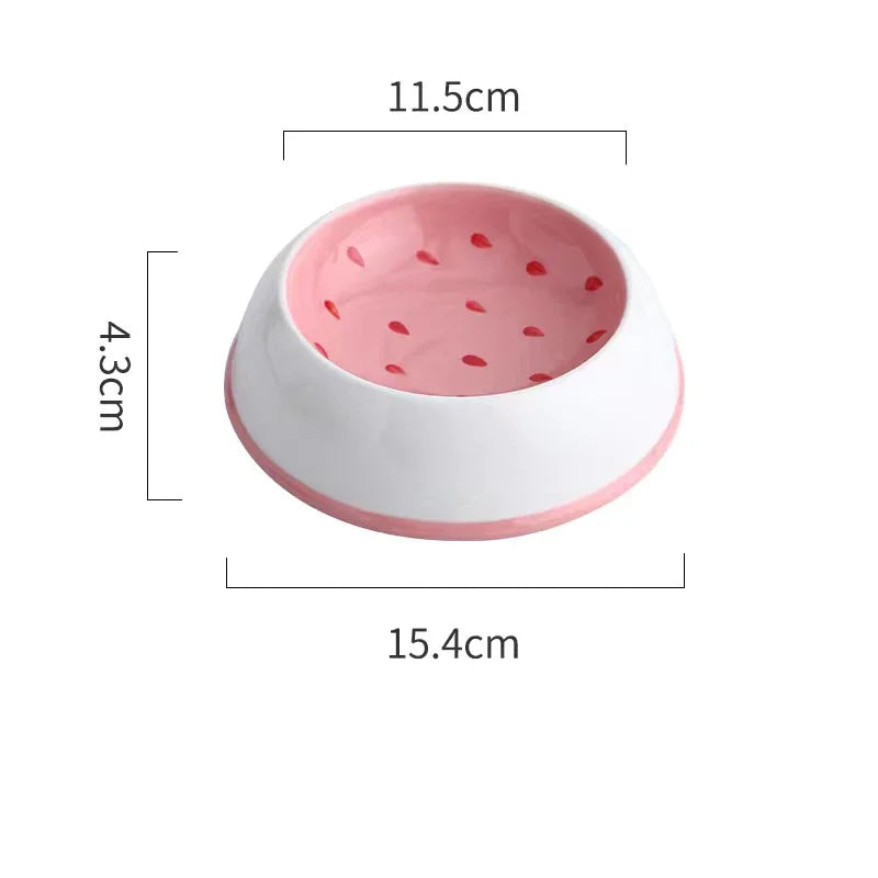 4 Fruit Shape pet ceramics bowls