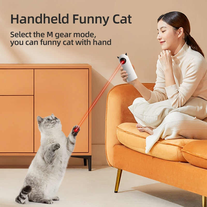 Automatic Cat Toys Interactive Smart Teasing Pet LED Laser Indoor Cat