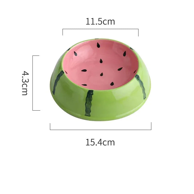 4 Fruit Shape pet ceramics bowls